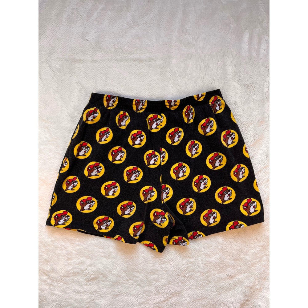 Buc-ee's Pajama BoxerShorts Mens Black All-over Beaver Logo Print -Small - Picture 4 of 5